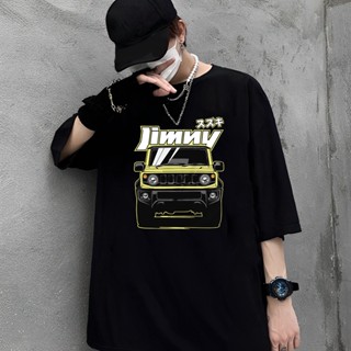 เสื้อยืดคุณภาพดี   [S-5XL]เสื้อยืด ลาย Suzuki Jimny Sierra JB64 JB74 Kinetic สีเหลือง เสื้อยืดพิมพ์คุณภาพสูง