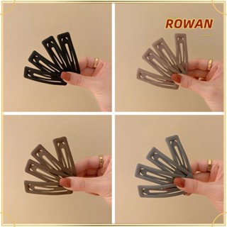 Rowans กิ๊บติดผมแฟชั่น เนื้อแมตต์ สีดํา สีเทา 1 ชิ้น