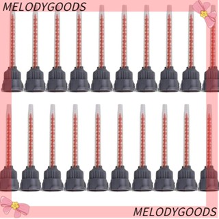 MELODG หัวฉีดผสมพลาสติก 2.91 นิ้ว สีเทา และสีส้ม สําหรับปืนกาว 20 ชิ้น