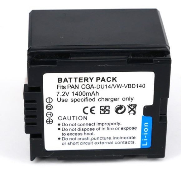 แบตเตอรี่กล้อง Panasonic DU14  ใช้กับกล้องรุ่น : NV-GS Series NV-GS10 NV-GS100K NV-GS10B NV-GS10EG N