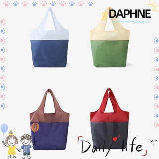 Daphne กระเป๋าช้อปปิ้ง ผ้าแคนวาสโพลีเอสเตอร์ กันน้ํา เป็นมิตรกับสิ่งแวดล้อม ความจุสูง