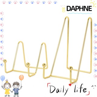 Daphne ชั้นวางโลหะ ทรงเรขาคณิต เหล็กดัด สีทอง สําหรับวางรูปภาพ