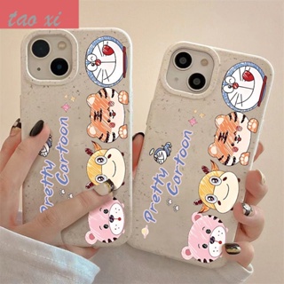 เคสป้องกันโทรศัพท์มือถือ แบบนิ่ม ลายแมว และเสือ กันกระแทก สําหรับ Apple Iphone 14promax 13 12 11 7 8plus KFHX