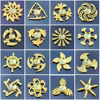 [Golden Series] ของเล่น Fidget Spinner โลหะผสมสังกะสี สีทอง สําหรับเด็กผู้ชาย