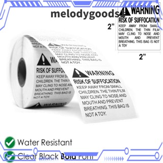 Melodygoods1 สติกเกอร์ Keep Away มีกาวในตัว 2 นิ้ว X 2 นิ้ว 2 ม้วน สําหรับลดอันตราย 1000 ชิ้น