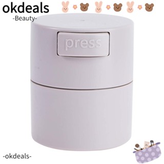 Okdeals ถังเก็บกาวติดขนตาปลอม แบบพกพา หลากสี สําหรับผู้หญิง