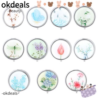 OKDEALS กล่องตลับยา แบบพกพา สีแคนดี้ สําหรับเดินทาง