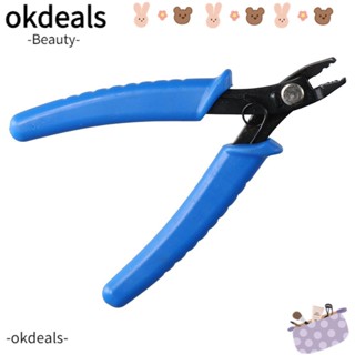 Okdeals คีมปากตรง ขนาดเล็ก 5 นิ้ว สําหรับทําเครื่องประดับ DIY