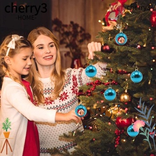 Cherry3 ลูกบอลคริสต์มาส 4 6 8 ซม. กันแตก พร้อมห่วงแขวน