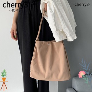 CHERRY3 กระเป๋าสะพายไหล่ กระเป๋าถือ ผ้าไนล่อน และผ้าแคนวาส ขนาดใหญ่ จุของได้เยอะ แฟชั่นสําหรับสตรี