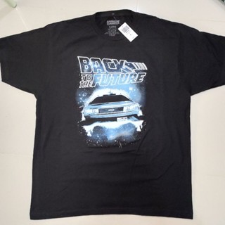  พิมพ์ลาย เสื้อหนังภาพยนตร์  Back to the Futureสุดแนว ลิขสิทธิ์แท้