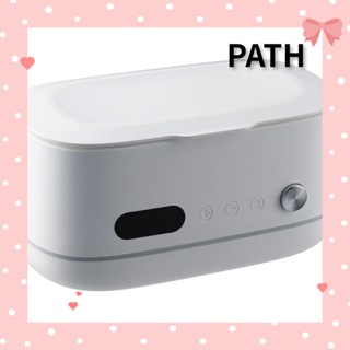 PATH เครื่องทําความสะอาดเครื่องประดับ อัลตราโซนิก สีขาว|นาฬิกาจับเวลาดิจิทัล 10 42kHz 480 มล. สําหรับนาฬิกา เหรียญ สร้อยคอ