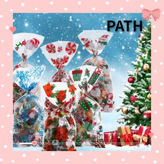 PATH ถุงพลาสติกใส่ขนม ลายเกล็ดหิมะ คริสต์มาส