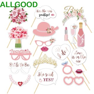 Allgoods พร็อพธีมสละโสด แบบมือถือ หลายสไตล์ สําหรับถ่ายรูปเจ้าสาว DIY