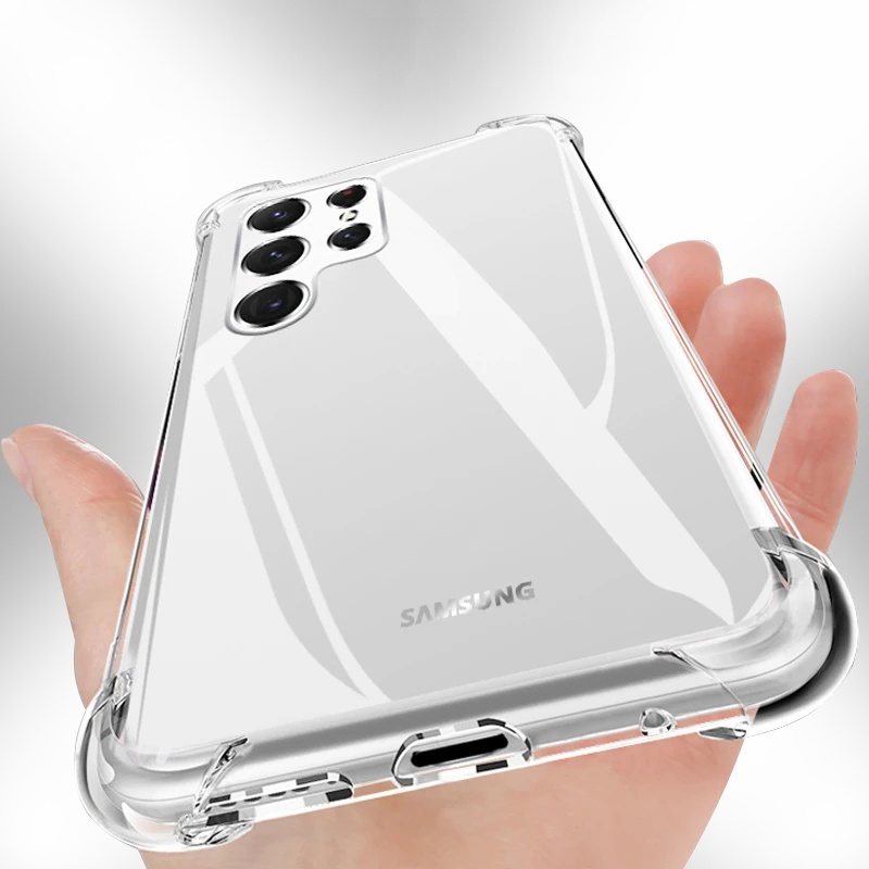 เคสโทรศัพท์ซิลิโคนใส กันกระแทก สําหรับ Samsung Galaxy S21 A52 A52S A51 A53 A72 A71 A32 A12