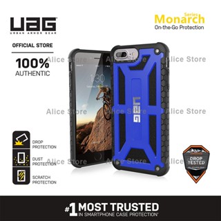 Uag เคสโทรศัพท์มือถือ กันตก ลายทหาร สีฟ้า สําหรับ iPhone 7 Plus iPhone 8 Plus