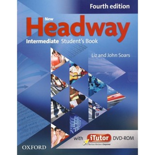 Bundanjai (หนังสือเรียนภาษาอังกฤษ Oxford) New Headway 4th ED Intermediate : Students Book +DVD (P)