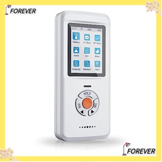 Forever เครื่องตรวจจับรังสีแม่เหล็กไฟฟ้า EMF หน้าจอ LCD สีดํา สําหรับบ้าน