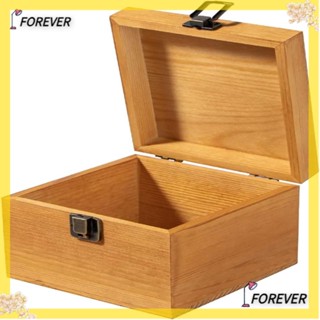 FOREVER กล่องไม้เก็บของ ขนาดเล็ก 5.7 นิ้ว พร้อมฝาปิด สําหรับงานฝีมือ diy