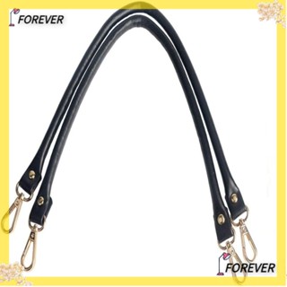 Forever สายกระเป๋าหนัง PU 23.6 นิ้ว ทนทาน สีทอง สีดํา แบบเปลี่ยน สําหรับเย็บผ้า 2 ชิ้น