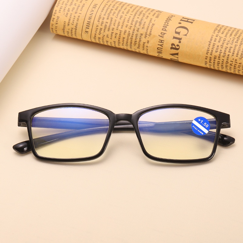 8023CL 1 PC Squared กรอบ Blue Light Blocking Presbyopia Unisex ผู้ชายผู้หญิง Corrective แว่นตา FDA 1
