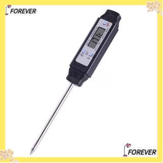 FOREVER เครื่องวัดอุณหภูมิทําอาหาร -58 ถึง 572°F / -50 ถึง 300°C เครื่องวัดอุณหภูมิดิจิทัล สเตนเลส ABS กันน้ํา สําหรับทําอาหาร เบเกอรี่