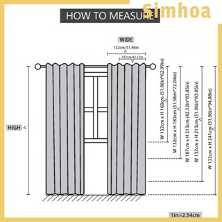 [SIMHOA] ผ้าม่านโพลีเอสเตอร์ไฟเบอร์ ลายดอกไม้ หลากสีสัน ติดตั้งง่าย สําหรับตกแต่งห้องนอน