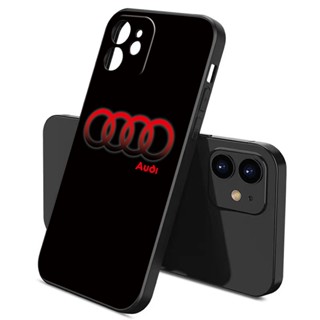 【พร้อมส่ง】เคสโทรศัพท์มือถือ ซิลิโคนนิ่ม ลายออดี้ หรูหรา สําหรับ iPhone 11 14 Pro Max Case 13 12 Mini 15 X XR XS 8 Plus SE 2020