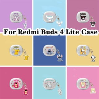 【Yoshida】เคสหูฟัง แบบนิ่ม แบบใส ลายสุนัข สําหรับ Redmi Buds 4 Lite Redmi Buds 4 Lite