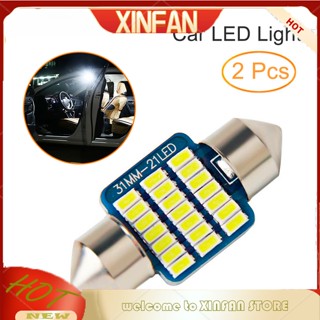 Xinfan หลอดไฟ T10 LED สีขาว สําหรับติดป้ายทะเบียนรถยนต์