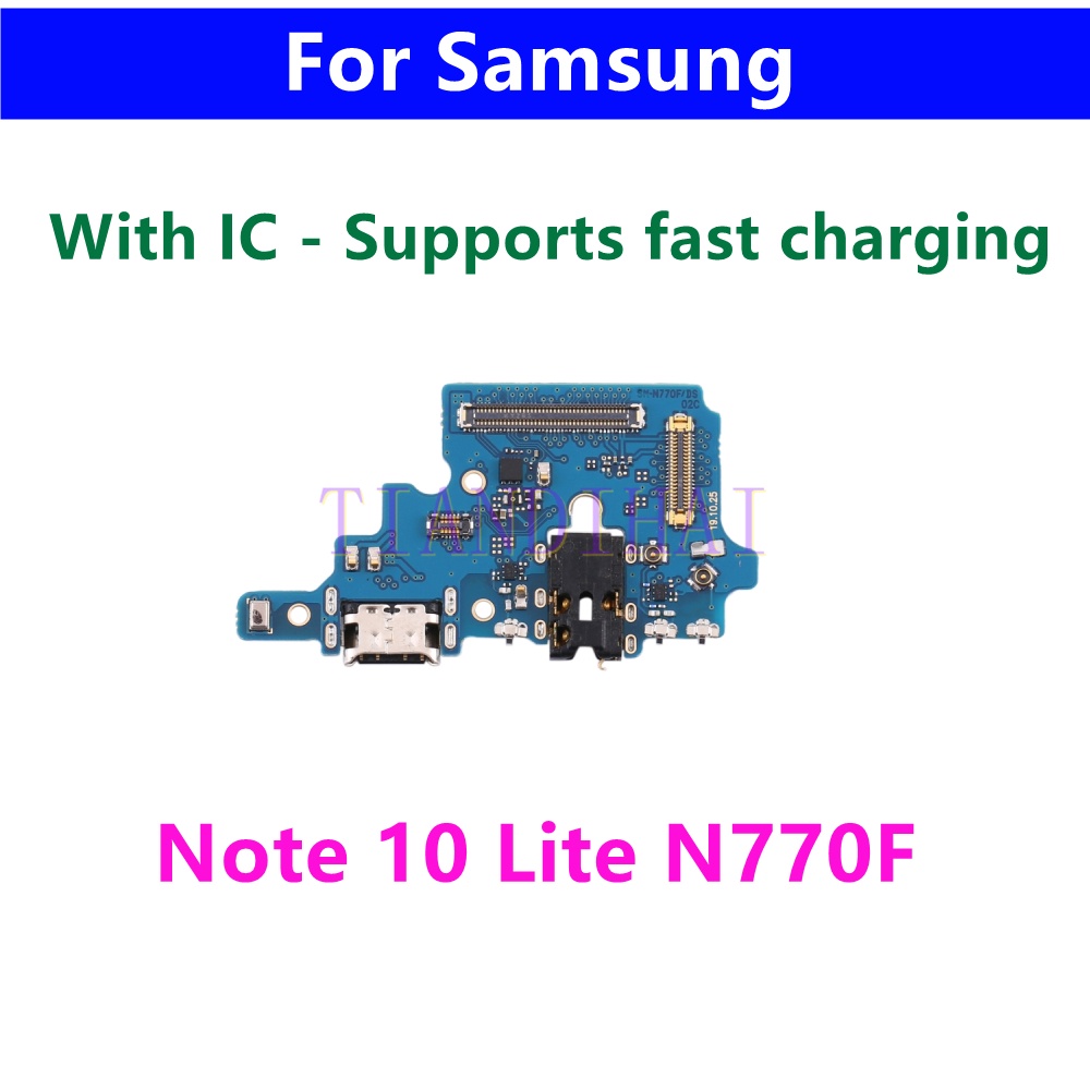 บอร์ดชาร์จ USB สายเคเบิลอ่อน สําหรับ Samsung Galaxy Note 10 Lite SM-N770F