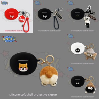 Case For Oppo Enco Air 3 Pro / Air 2 Pro / Free 2 2i / R Play Earphone Silicone Cover Coal Cute Earbuds Soft Protective Headphone Headset Skin