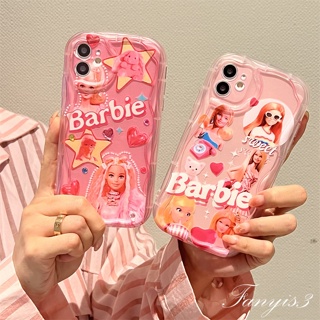 เคสโทรศัพท์ซิลิโคน TPU แบบนิ่ม ขอบโค้ง ลายบาร์บี้ 3D สําหรับ Samsung A34 A14 A04 A54 A04s A04E A24 A23 A13 A03 A52 A52s A03s A02s A12 A22 A51 A32 A50 A30s A50s