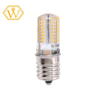 ซ็อกเก็ตหลอดไฟ E17 5W 64 LED 3014 SMD สีขาวอบอุ่น AC 110V-220V