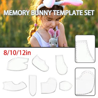 For Memory Bunny Template Set Ruler Memory Rabbit Manual Quilting Rulers DIY