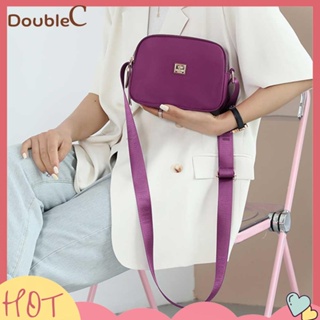 【Double C 】✿   กระเป๋าคลัทช์ กระเป๋าถือ ผ้าไนล่อน จุของได้เยอะ สีพื้น แบบเรียบง่าย สําหรับผู้หญิง