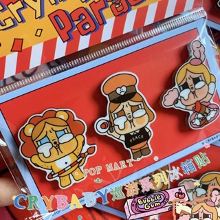 สติกเกอร์ Pop Mart ของแท้ สําหรับติดตู้เย็น crybaby crybaby Patrol