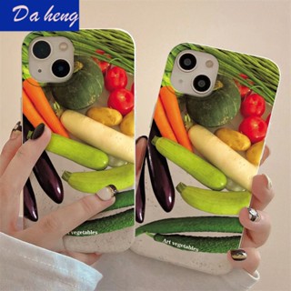 เคสโทรศัพท์มือถือ แบบนิ่ม กันกระแทก ลายผัก และผลไม้ สําหรับ Apple Iphone 14promax 13 12 11 7 8plus NQN7