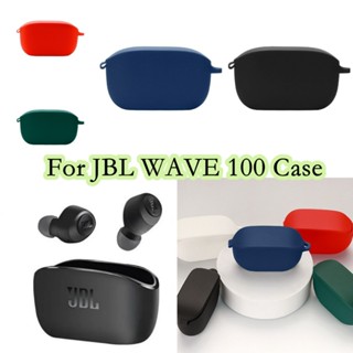 【Case Home】เคสหูฟัง แบบนิ่ม สีพื้น สําหรับ JBL Wave 100 JBL Wave 100 TWS