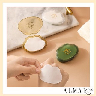 Alma 50 ชิ้น ทิ้ง บรรจุกล่อง สบู่ เม็ด, สตรอเบอร์รี่ ดูแลมือ กระดาษ สบู่, มินิ มะพร้าว ล้างมือ อุปกรณ์การเดินทาง สบู่อาบน้ํา กระดาษ ห้องน้ํา