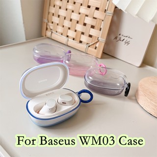 【Case Home】เคสหูฟัง แบบนิ่ม ไล่โทนสี สําหรับ Baseus WM03 WM03