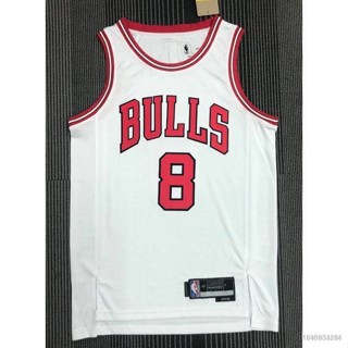 เสื้อกีฬาบาสเก็ตบอล NP2 2021/22 NBA Jersey Chicago Bulls No.8 LaVine Classic สําหรับผู้ชาย