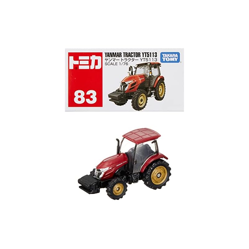 TOMICA TAKARA TOMY "Tomica No.83 Yanmar Tractor YT5113 (Box)" Miniature Car Cars Toys 3years old and up in a box Toy Safety Standard Passed ST Mark Certification TOMICA TAKARA TOMY