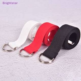 Brightstar Unisex ลําลอง D-Rings คู่ ไนลอน ผ้าใบ ลายทาง หัวเข็มขัด เข็มขัดกลางแจ้ง
 ใหม่