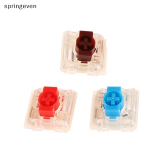 [springeven] Gateron สวิตช์โปรไฟล์ต่ํา 2.0 สีแดง สีฟ้า สีน้ําตาล 3 pins สําหรับคีย์บอร์ดวิศวกรรม Air75 Air60 K1 K3 K7