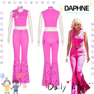 Daphne ชุดคอสเพลย์ ชุดยูนิฟอร์ม เครื่องแต่งกายบาร์บี้ โพลีเอสเตอร์ น่ารัก สําหรับเด็กผู้หญิง ไซซ์ S-XXXL