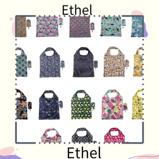 Ethel1 กระเป๋าสะพายไหล่ กระเป๋าช้อปปิ้ง ซักได้ นํากลับมาใช้ใหม่ได้