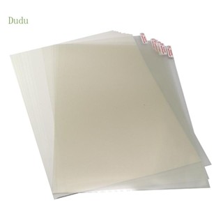 Dudu แผ่นกระดาษสติกเกอร์ฉลาก กันน้ํา ขนาด A4 สําหรับเครื่องพิมพ์เลเซอร์ 10 ชิ้น