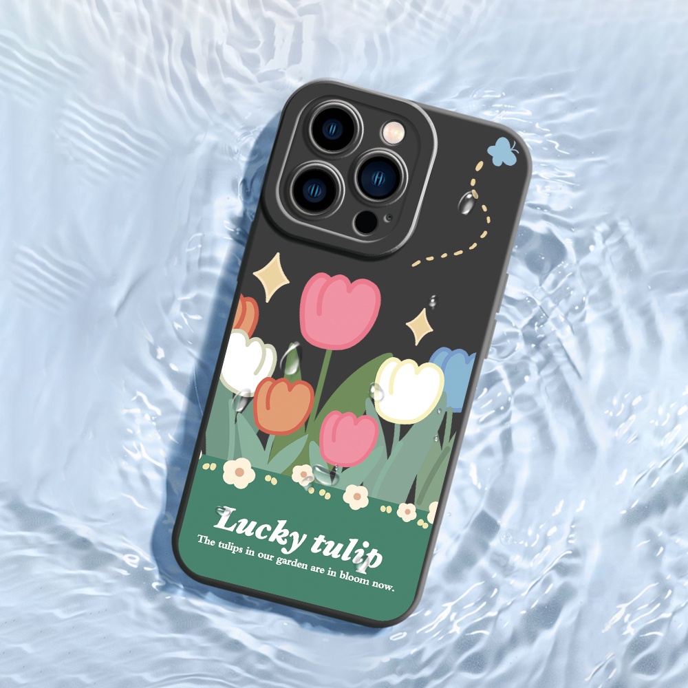 VIVO Y21 Y33S Y33T Y15S Y50 Y20 Y20S Y12S Y12A Y17 Y15 Y12 Y16 Y19 Y91C V25 V23 V23E V20 Pro 5G เคสวีโว่ Lucky Tulip เคส ราคา ถูกที่สุด ดีลบีเคเค แกลเลอรีภาพที่ 8