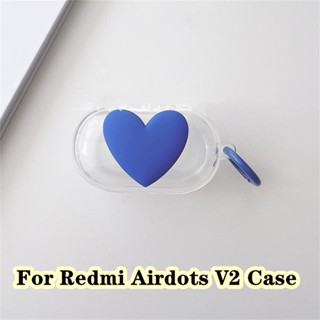 【Ĕĕ】เคสหูฟัง แบบนิ่ม ลายหมี กระต่าย สีฟ้า สามมิติ สําหรับ Redmi Airdots V2 Redmi Airdots V2